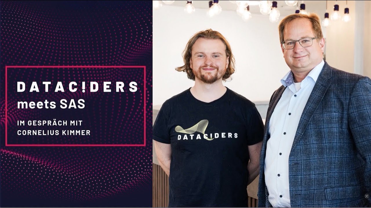 Dataciders meets SAS: SAS Viya – Einblicke in Funktionen & Möglichkeiten mit Cornelius Kimmer