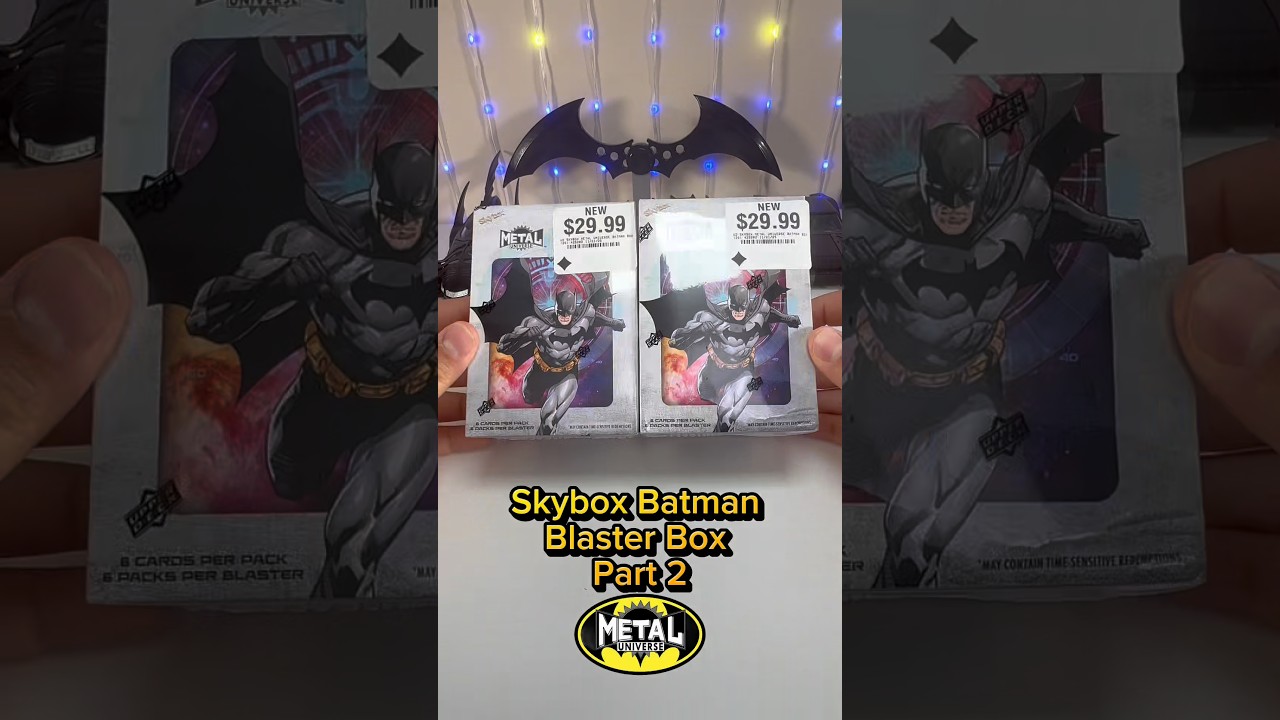 Unboxing Skybox Metal Universe Batman blaster box, Part 2🦇