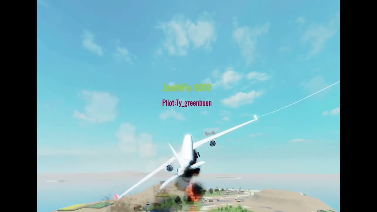 Airplane landing ￼