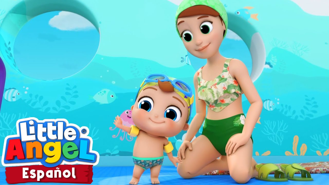 Clase de Natación con Bebé Juan🏊 | Caricaturas | Canciones Infantiles🎵| Little Angel Español