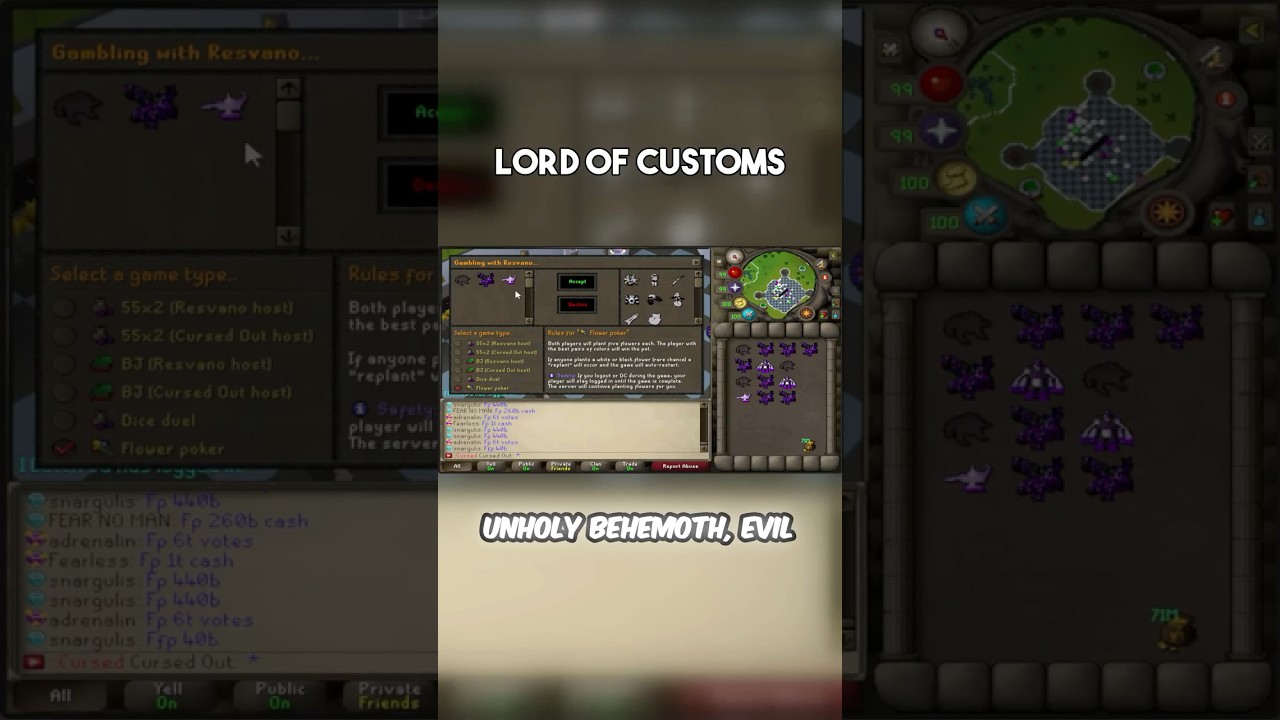 HE STAKED ME HIS 1/1 CUSTOMS! #gaming #SpawnPK #rsps #osrs #runescape #oldschoolrunescape #osrs #spk