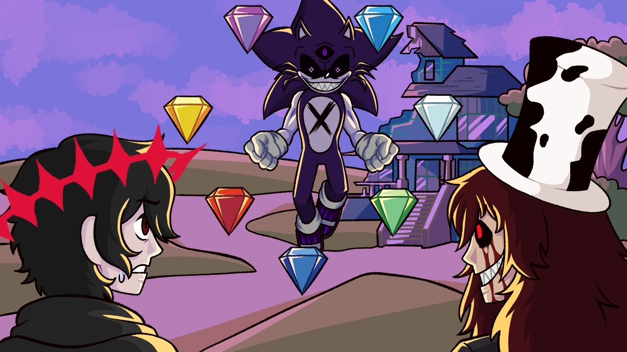 E Se O Sonic Exe Usasse As Esmeraldas Do Caos ?