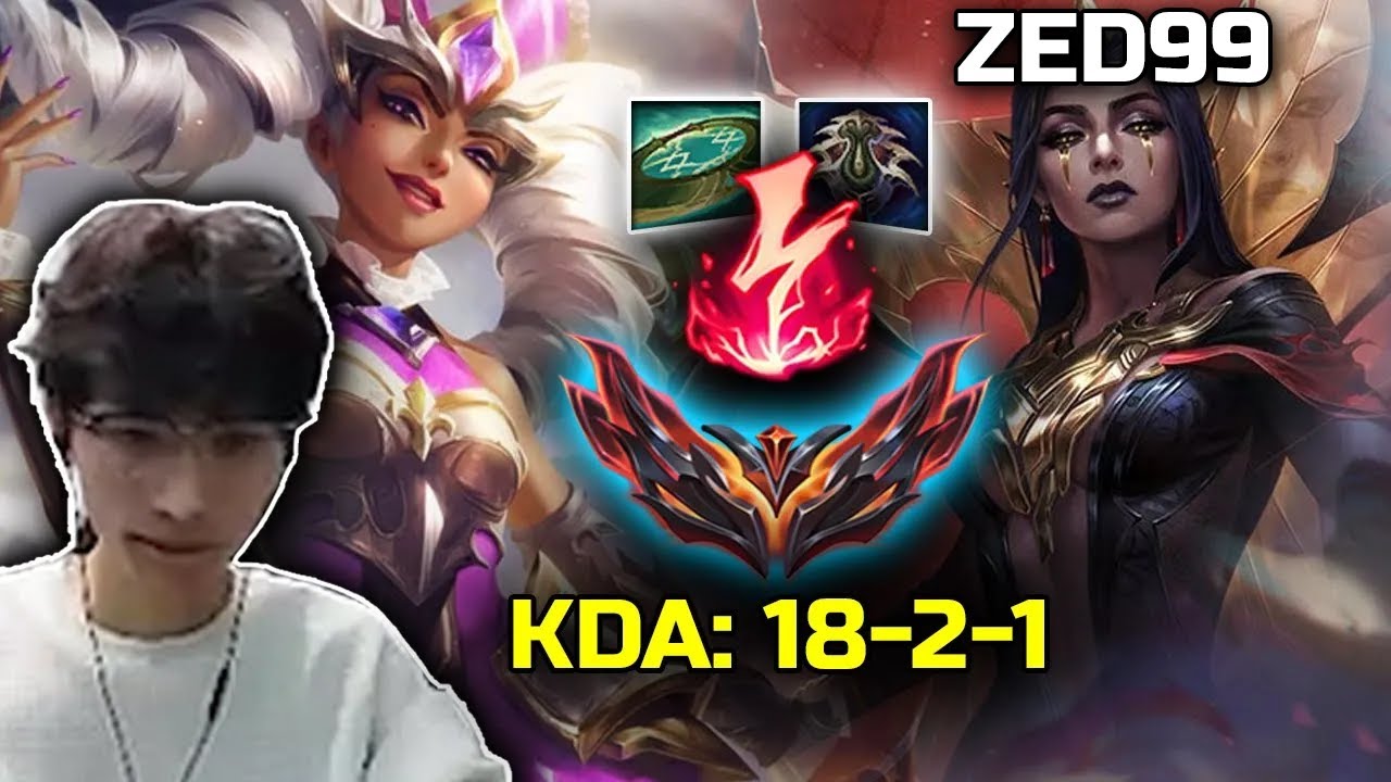 BeiFeng Qiyana Destroying ZED99 Leblanc in KR GrandMaster in less 20 Min 