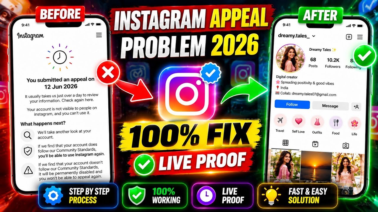 Fixed You Submitted An Appeal Instagram Problem | How To Fix You Submitted An Appeal Instagram 2026