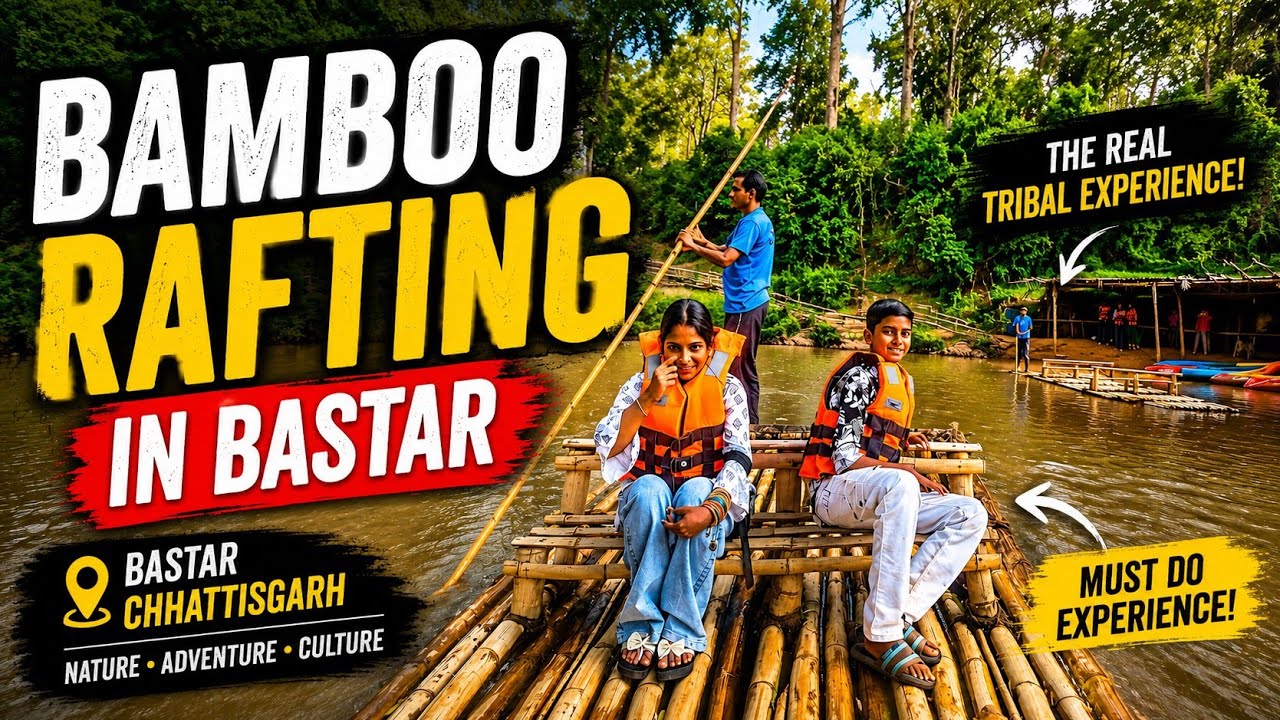Bamboo River Rafting jagdalpur | Kanger Valley National Park | David Gwalior 
