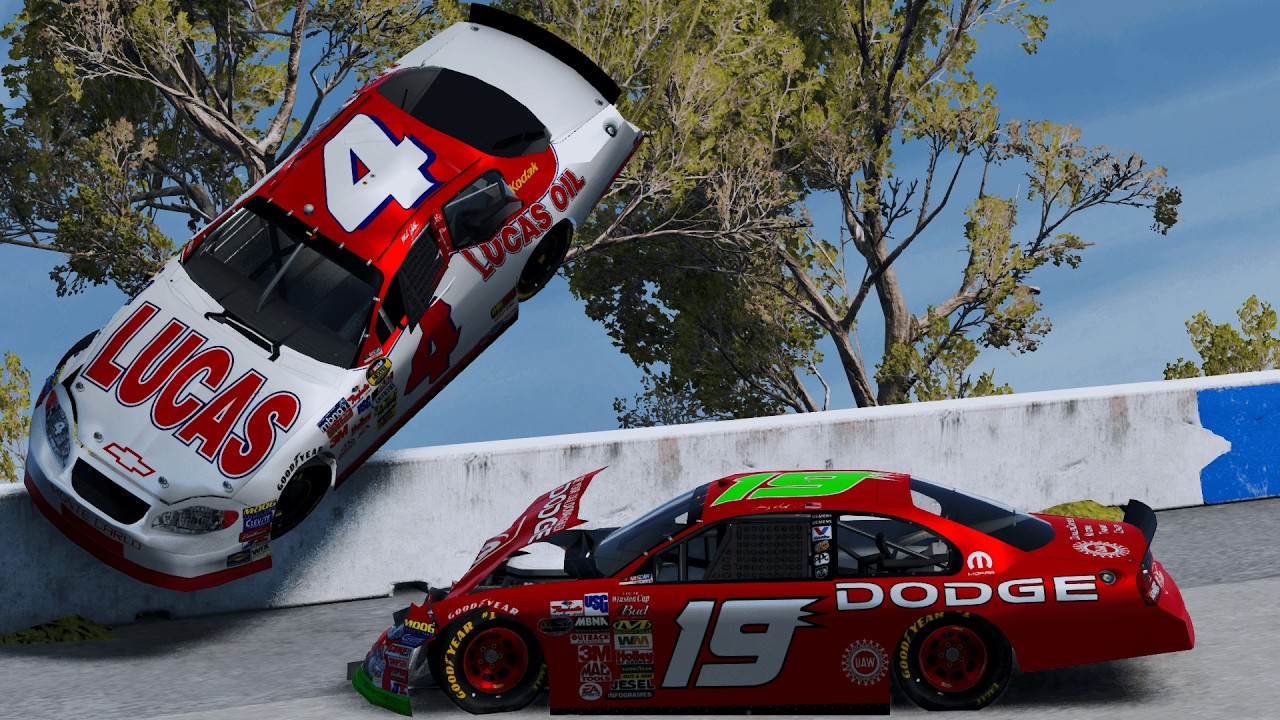NASCAR Racing Crashes #115 - BeamNG Drive