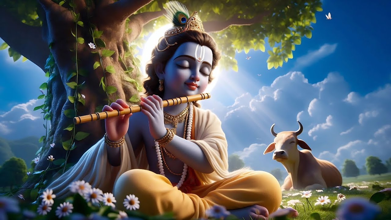 Krishna's Flute: Deep Sleep & Meditation Music | Relaxing, Calming, Peaceful