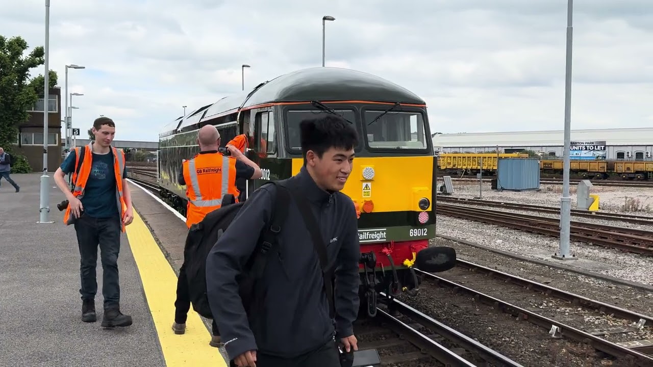 69012 Falcon2  Emerges from Eastleigh works as Falcon 2 and in Two tone green