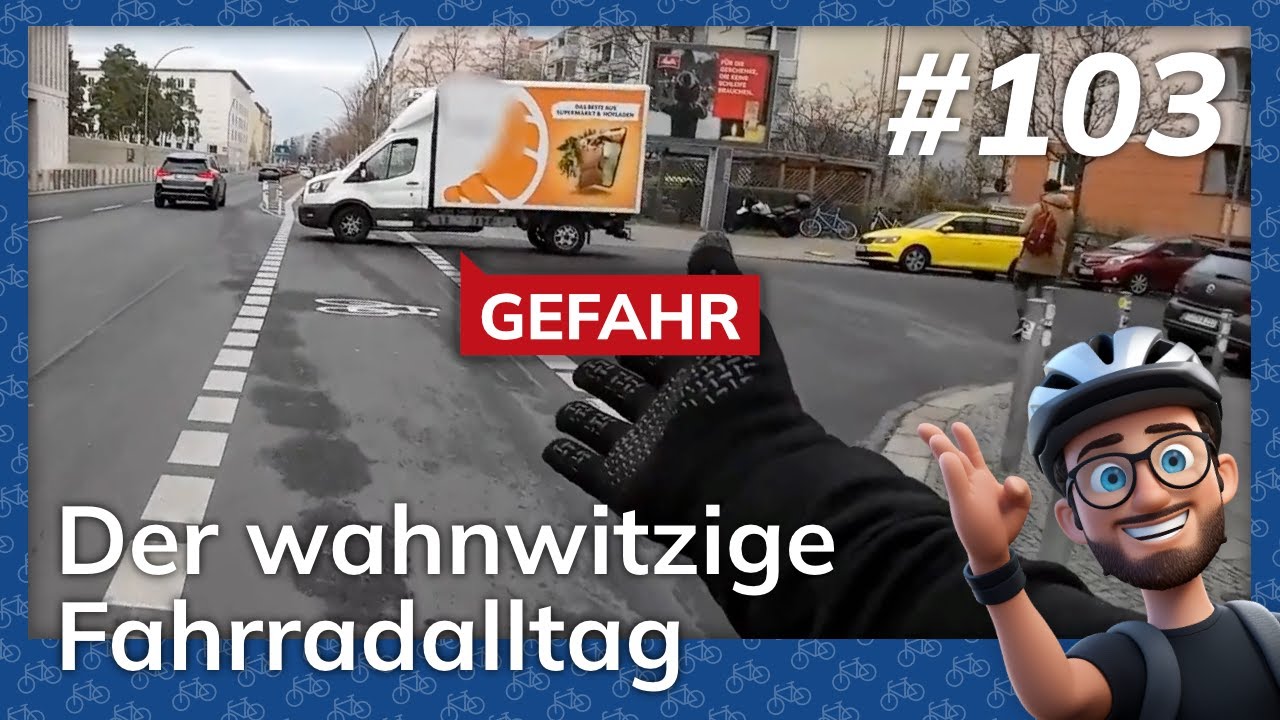 😱 3 Sekunden Rot, falsch rechts abgebogen – Berlin Cycling Diary #103