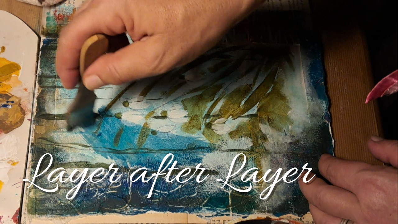 Learning to Let Go | February Art Journal, One Page at a Time