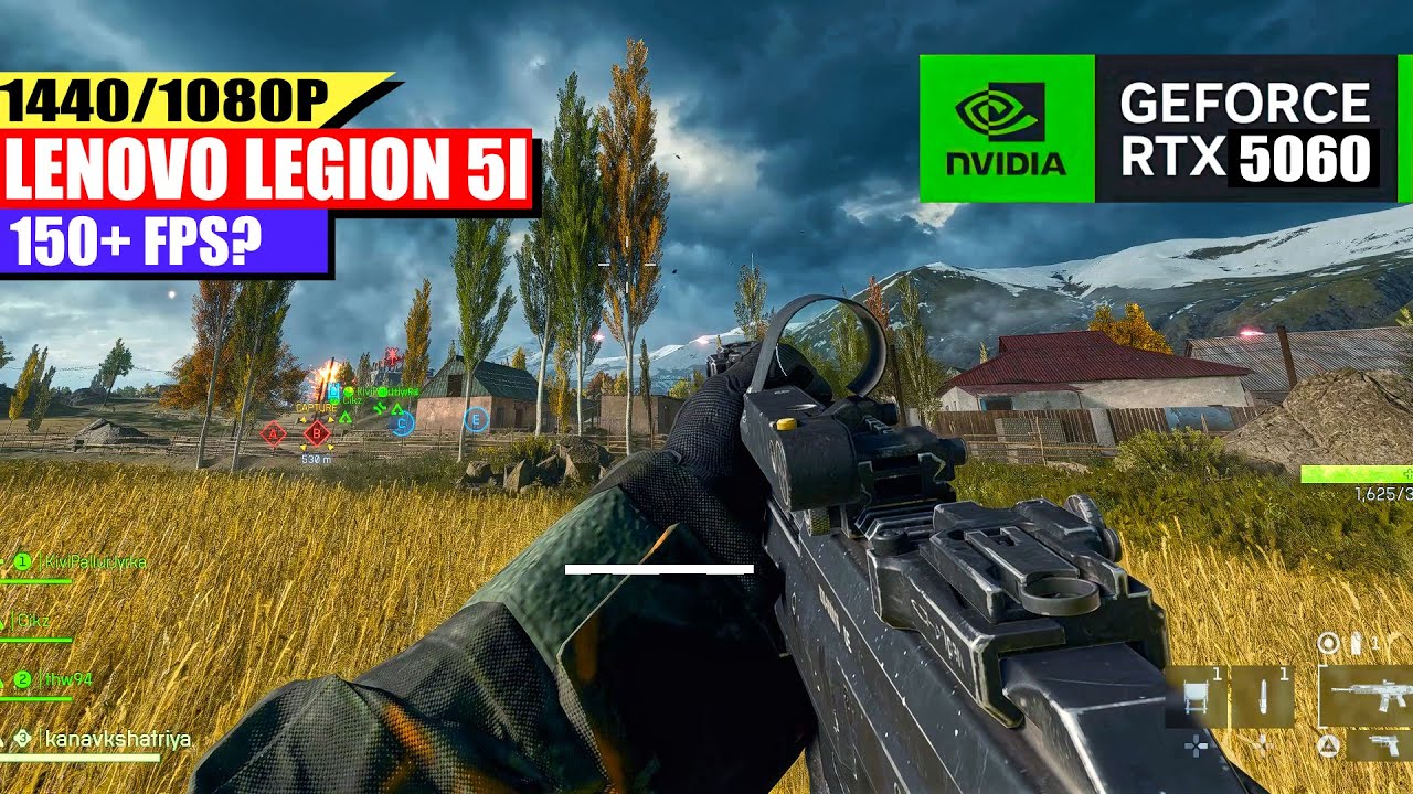Lenovo Legion 5i RTX 5060 &ndash; Battlefield 6 1440p & 1080p Performance Test