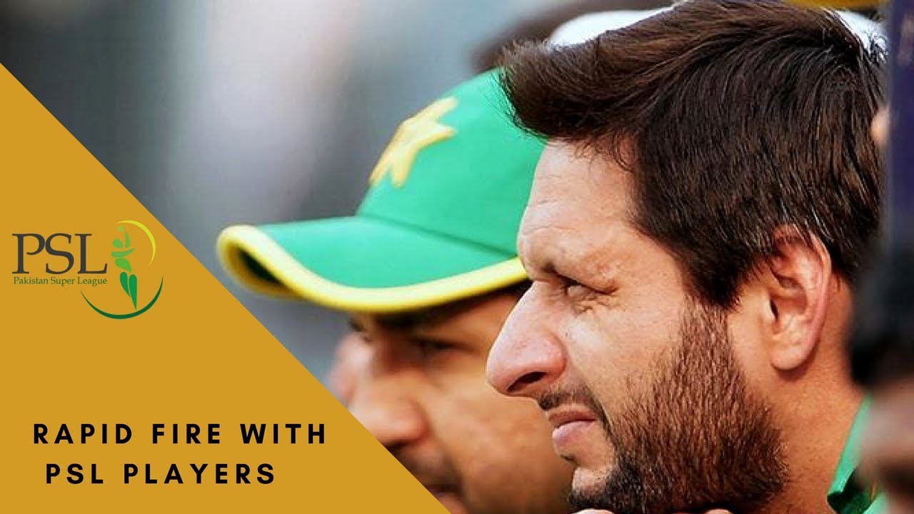RAPID FIRE | Shahid Afridi | Shoaib Malik | Sarfraz Ahmed | PSL 2017 | PCB