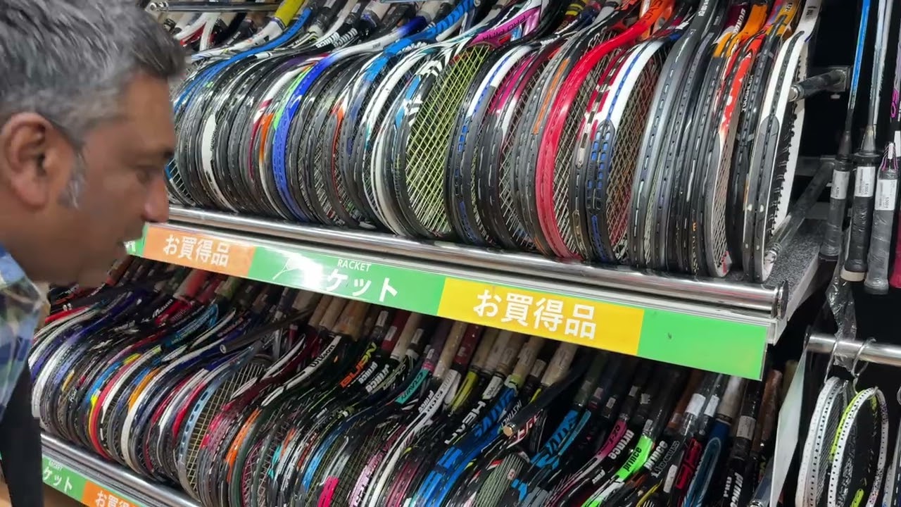 I FOUND THE NEW YONEX VCORE AT THIS THRIFT STORE IN JAPAN. ALWAYS TREASURES HERE