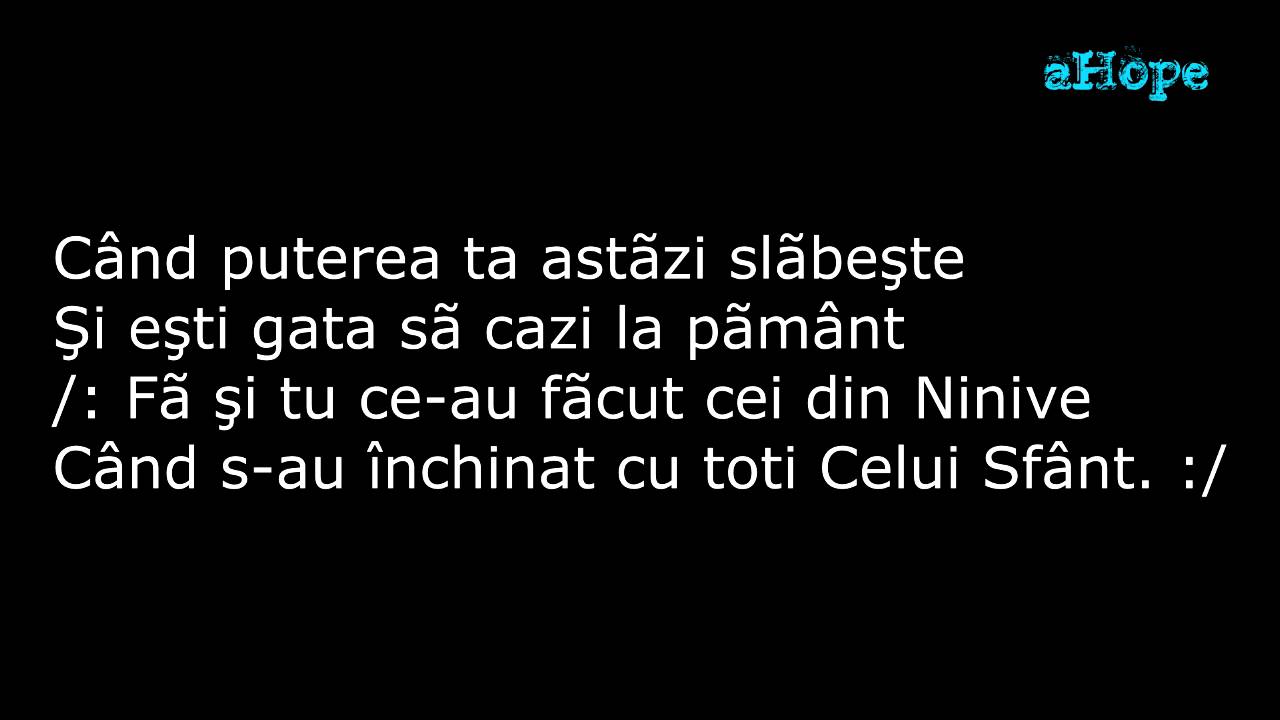 Când ești trist și apăsat de durere # Versuri #