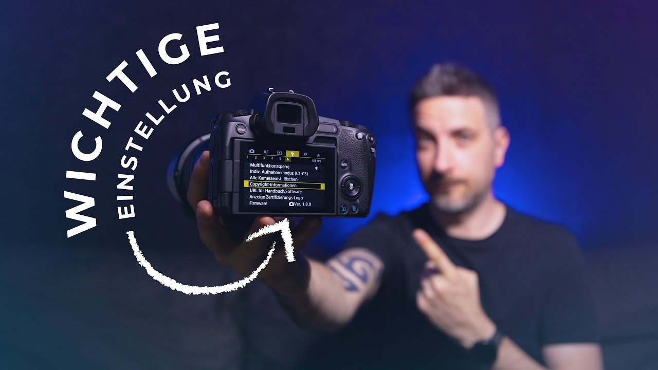 ⚜️ Wichtige Kamera Einstellungen bei einer neuen Kamera speichern