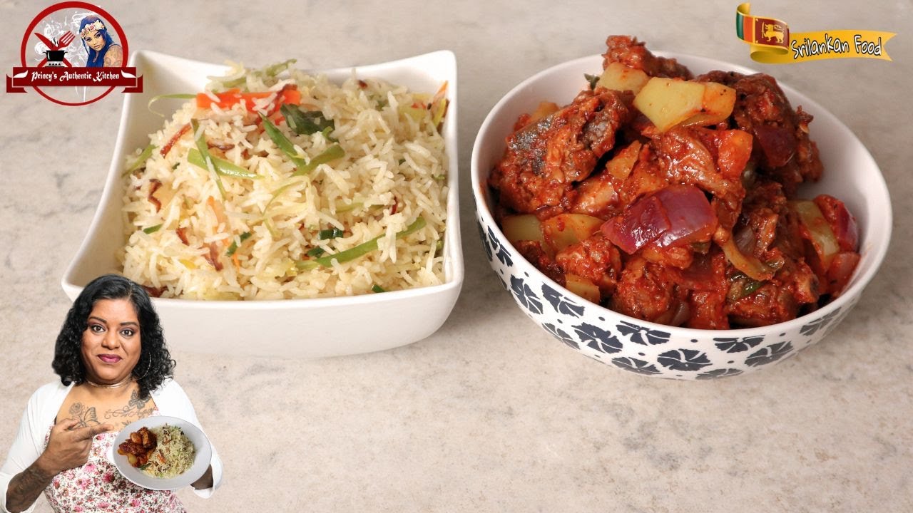 Simple Sri Lankan Style Fried Rice & Deviled Chicken | Lunch Or Dinner Menu