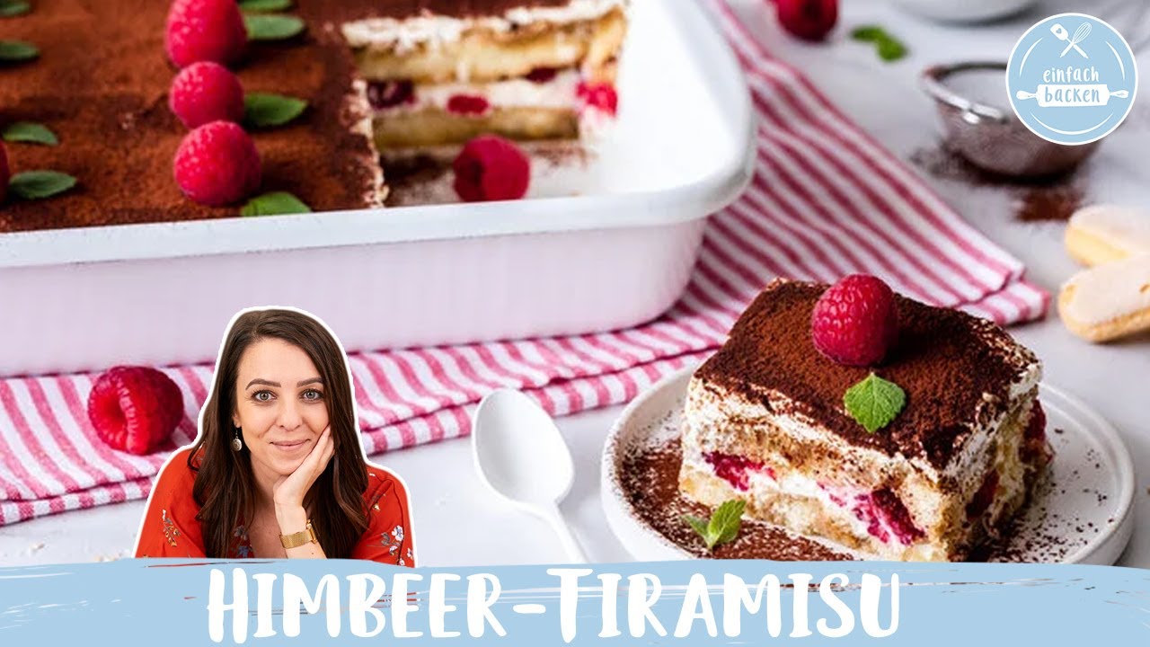 Himbeer-Tiramisu 😋 | Sommer-Tiramisu Rezept mit Himbeeren | Einfach Backen