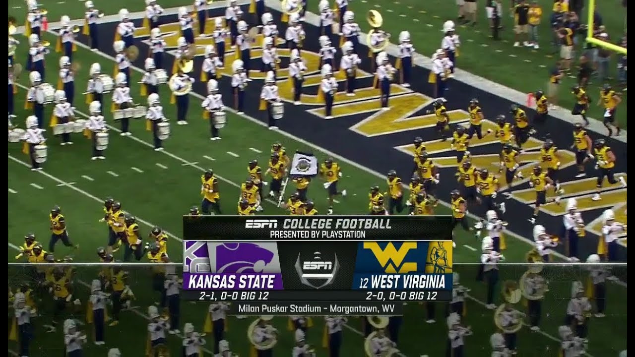 NCAAF 2018 09 22 Kansas State at West Virginia 720p60