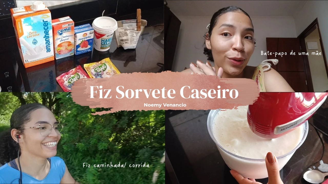 Depois que descobri essa receita, não compro mais sorvete | Caminhada e contratempos na maternidade