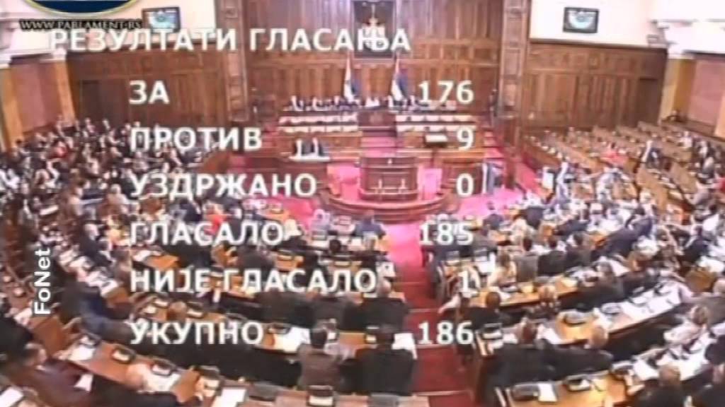 2015 04 10 A szerb parlament elfogadta a Belgr&aacute;d a v&iacute;zen projektet