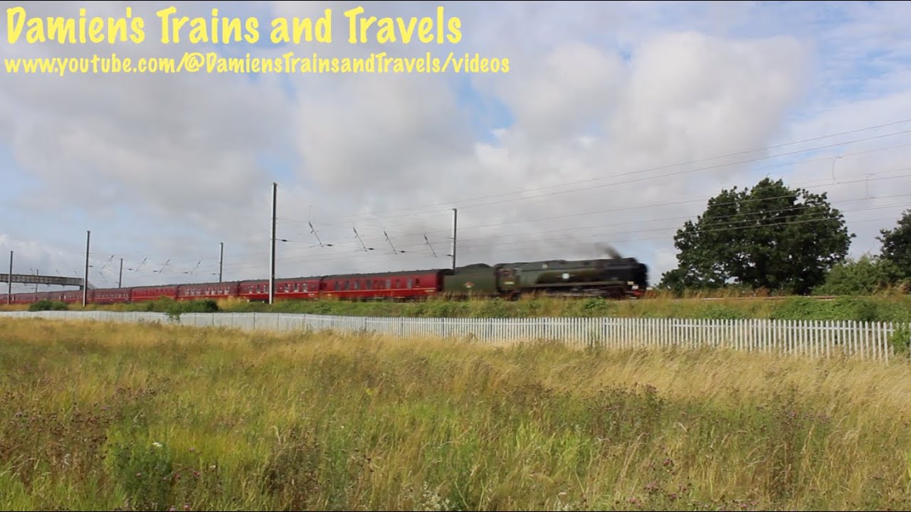 ECML 35018 'British India Line' & Class 47 No. 47802 with &lsquo;The White Rose&rsquo; at Sandy, 15th July 2023