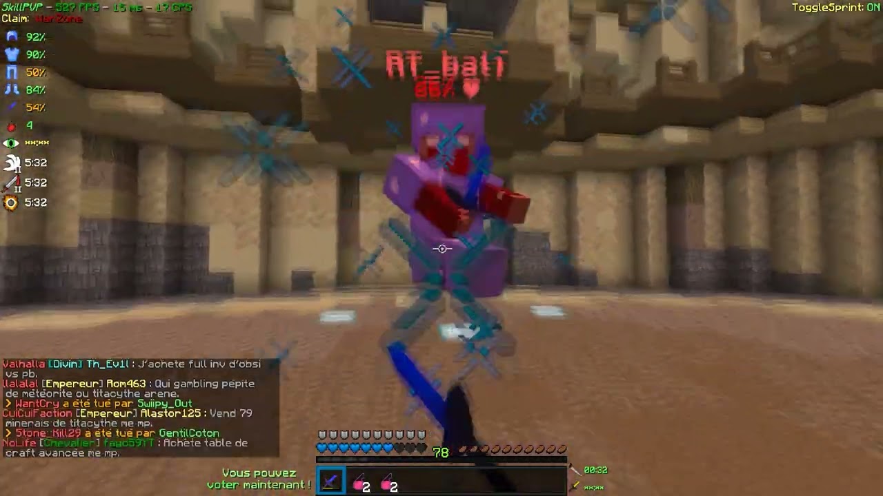SkillPVP V15 | Humiliation de l'arène en 4k + Concours 75 PB'S !