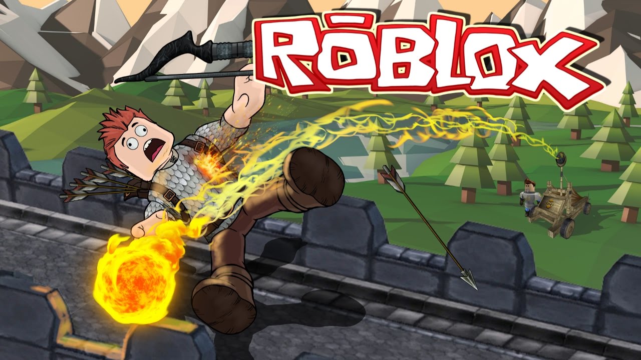 Roblox | CATAPULTS DESTROY CASTLE - Roblox Valor! (Knights, Horses, Catapults)