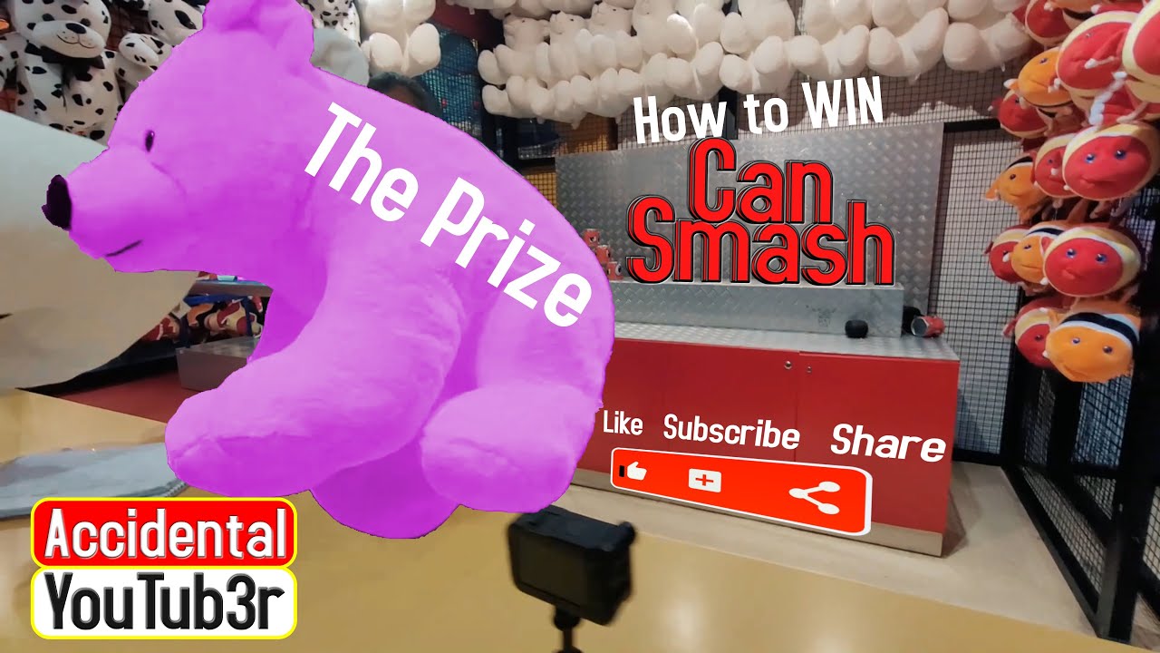 Can you win Can Smash Carnival Game? Do you need LUCK or SKILL to WIN Carnival Games? #funcity #game