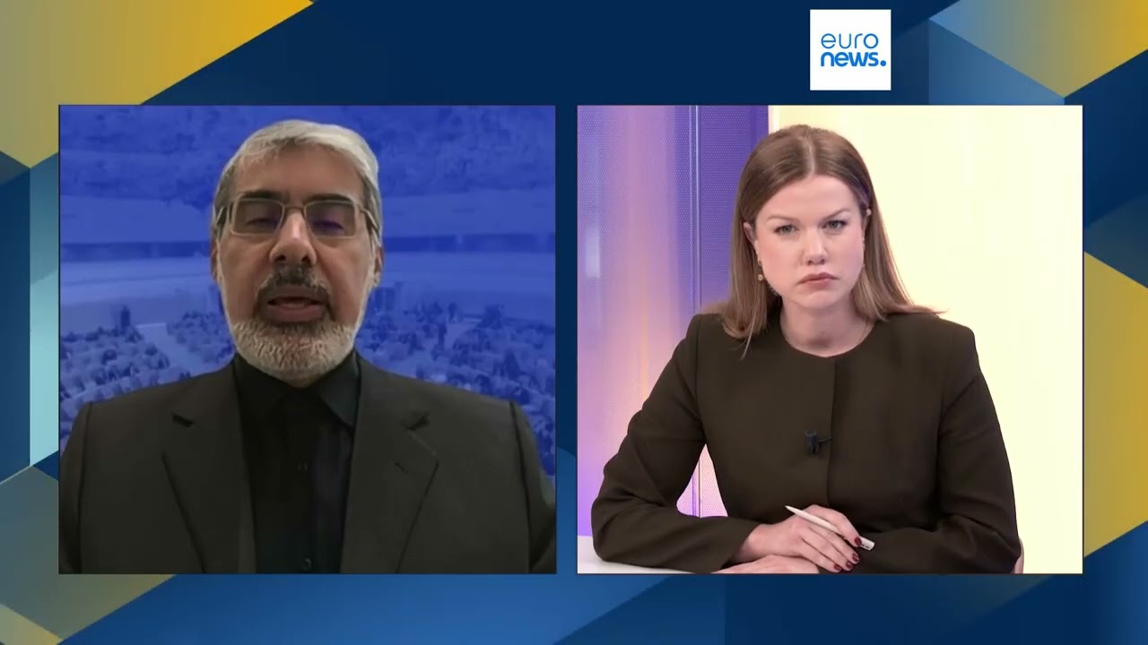 Посол Ирана в ООН в интервью Euronews отрицает, что Тегеран атаковал гражданские объекты в...