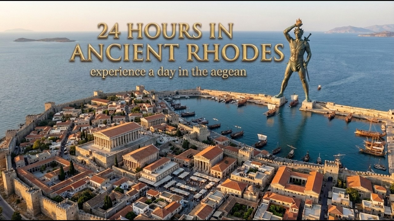 The Colossus of Rhodes | A Day in an Ancient Hellenistic City (280 BC AI Reconstruction)