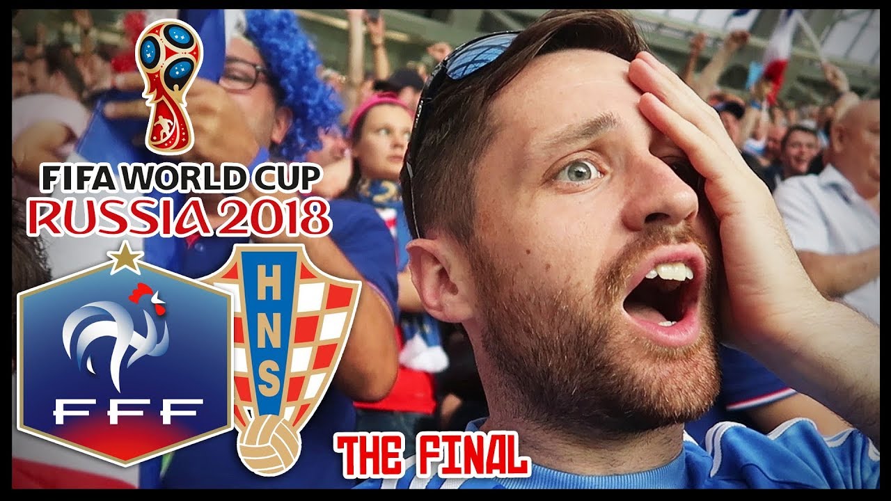 I WENT TO THE WORLD CUP FINAL! FRANCE vs CROATIA! - RUSSIA 2018