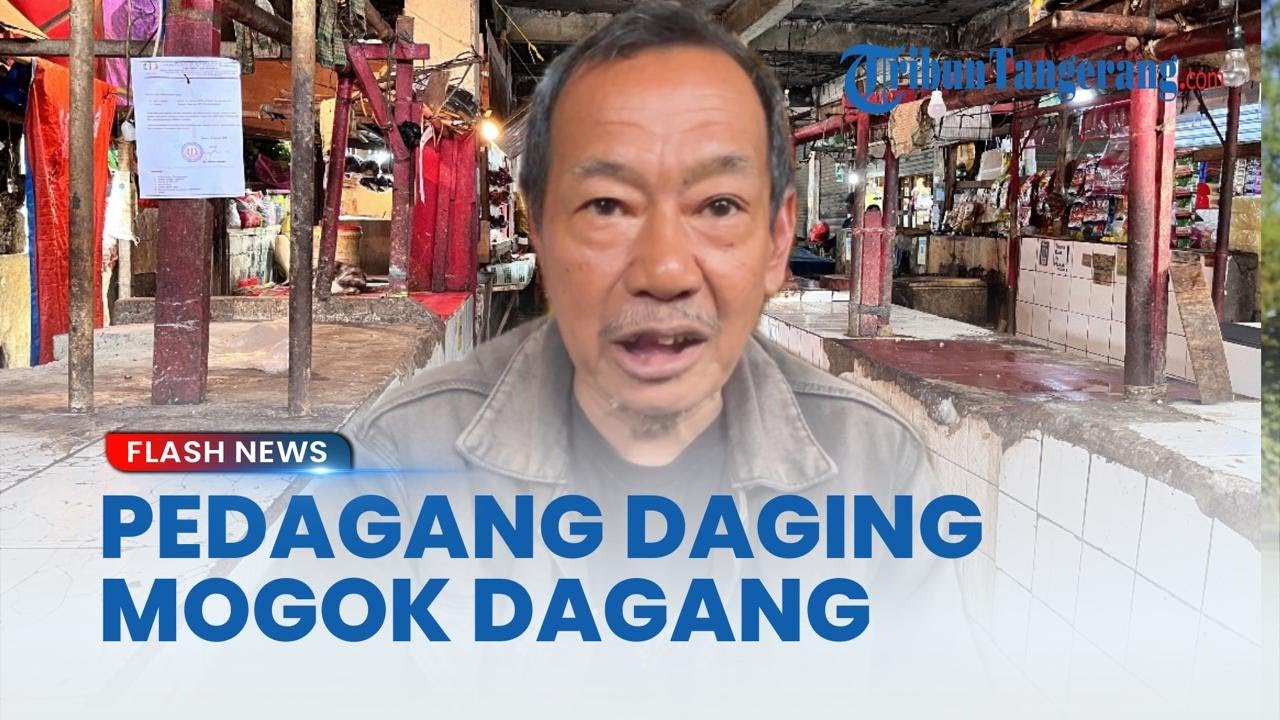 Penampakan Pasar Jombang Tangsel saat Pedagang Daging Mogok Jualan