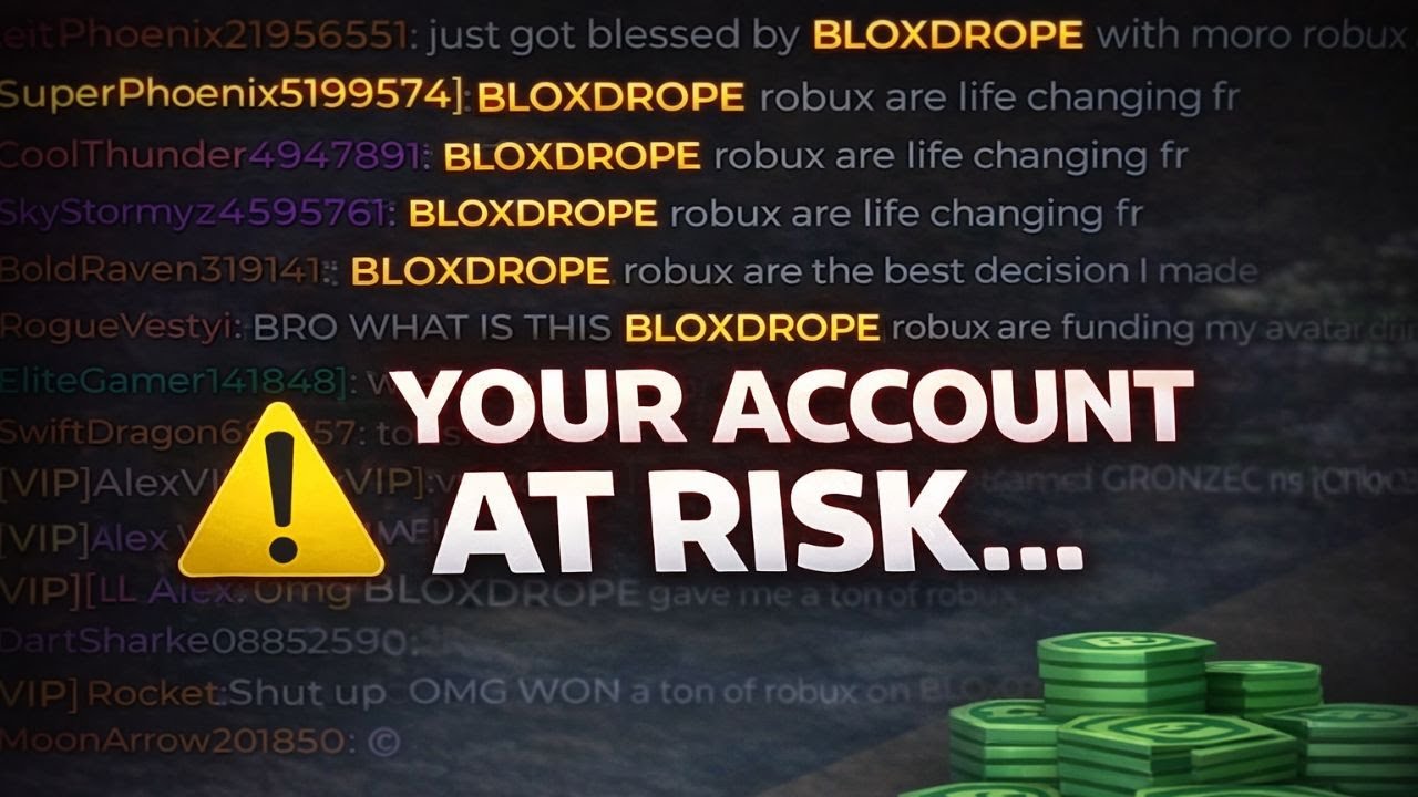 Bloxdrope — мошенничество? Спам от ботов Roblox, кража аккаунтов и реальные предупреждения!