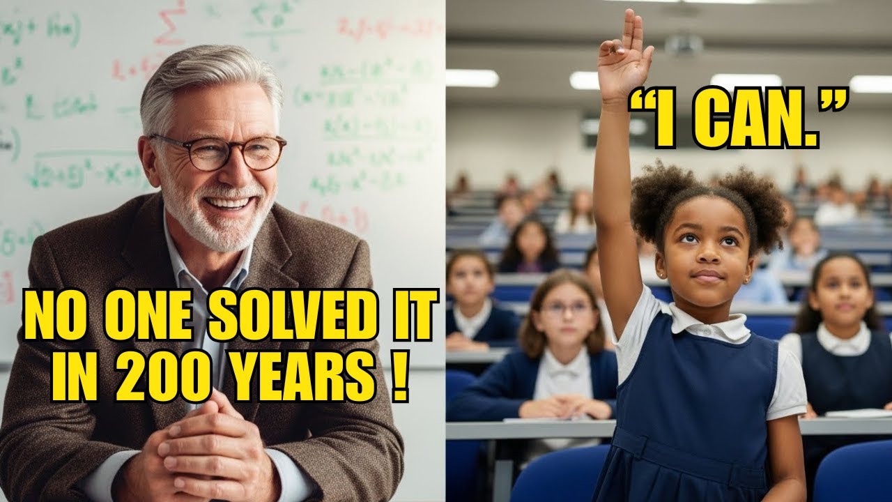 Professors Declared Math Problem Unsolvable in 200 Years — Black Girl Raised Hand, Room Erupted