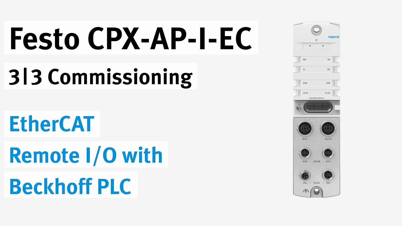 CPX-AP-I-EC EtherCAT Remote I/O with Beckhoff PLC | 3/3 Commissioning