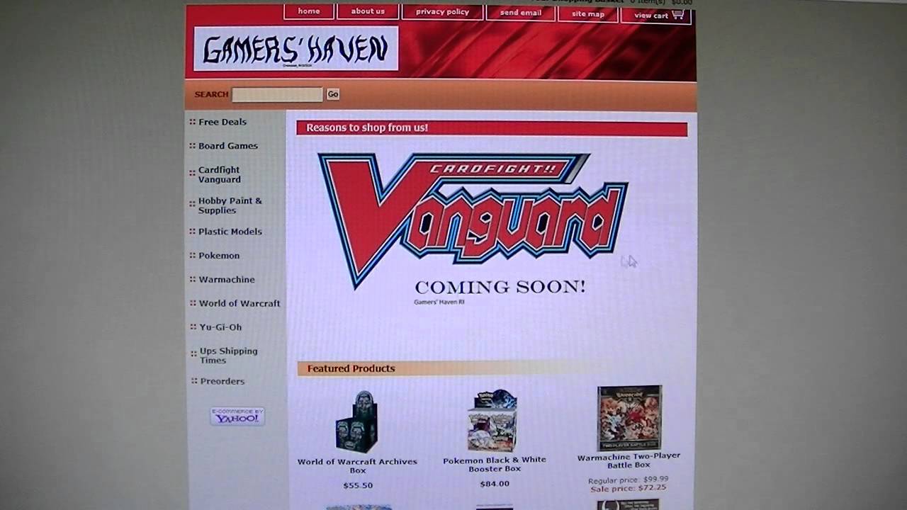 New Website to buy English Cardfight!! Vanguard Cards