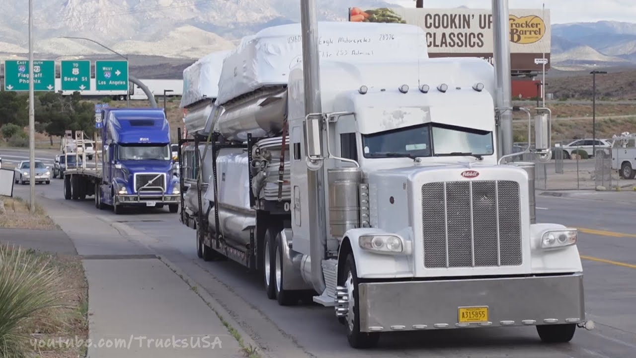 Trucks USA truck spotting in Arizona, tons of traffic, watch lots of big cars & smaller vehicles