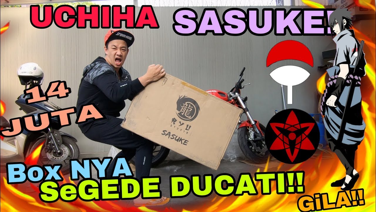 MY FIRST TIME !! UNBOXING LICENSE STATUE UCHIHA SASUKE by RYU STUDIO!!! DAPET 2 STATUE!!!