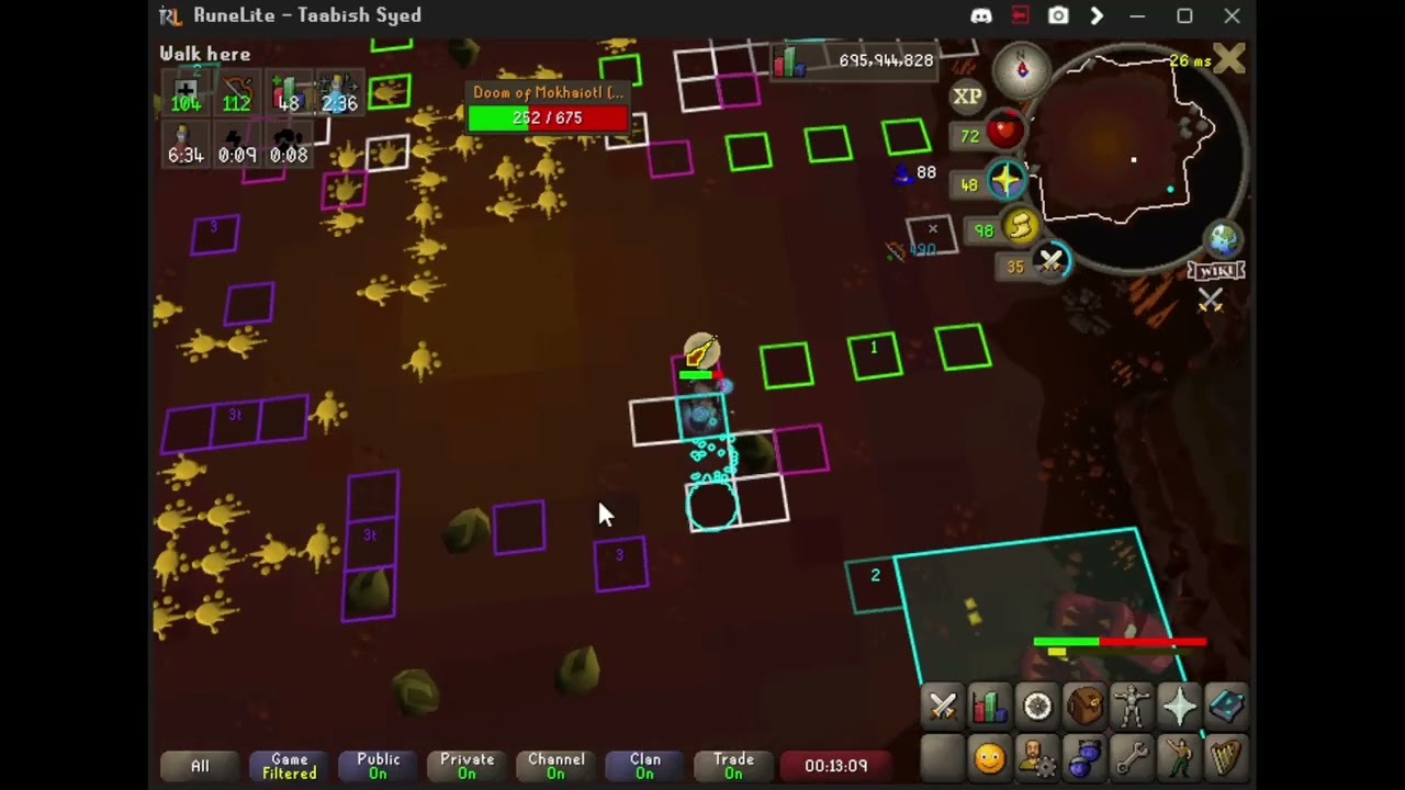 Doom of Mokhaiotl waves 1 - 15 example run (void/zcb/tbow/nally/ags) (Delve)