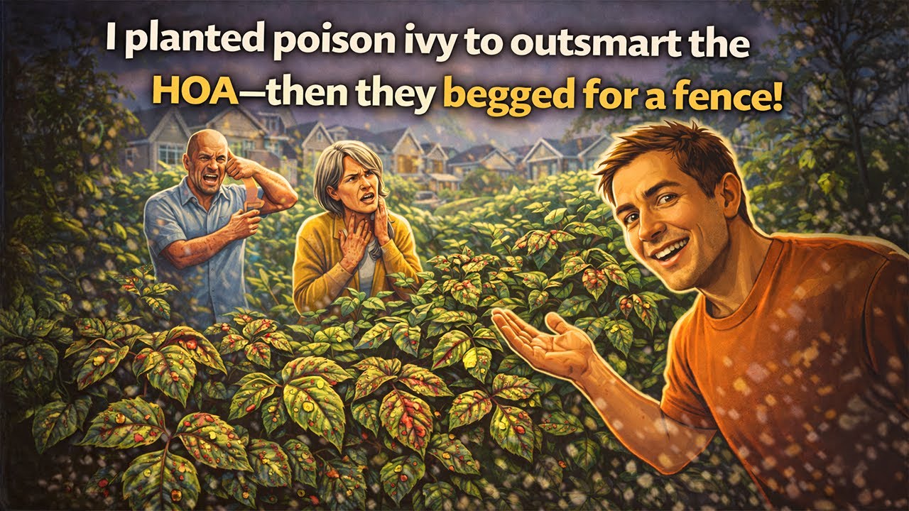 HOA denied my fence, so I grew a poison ivy wall—now they regret it!