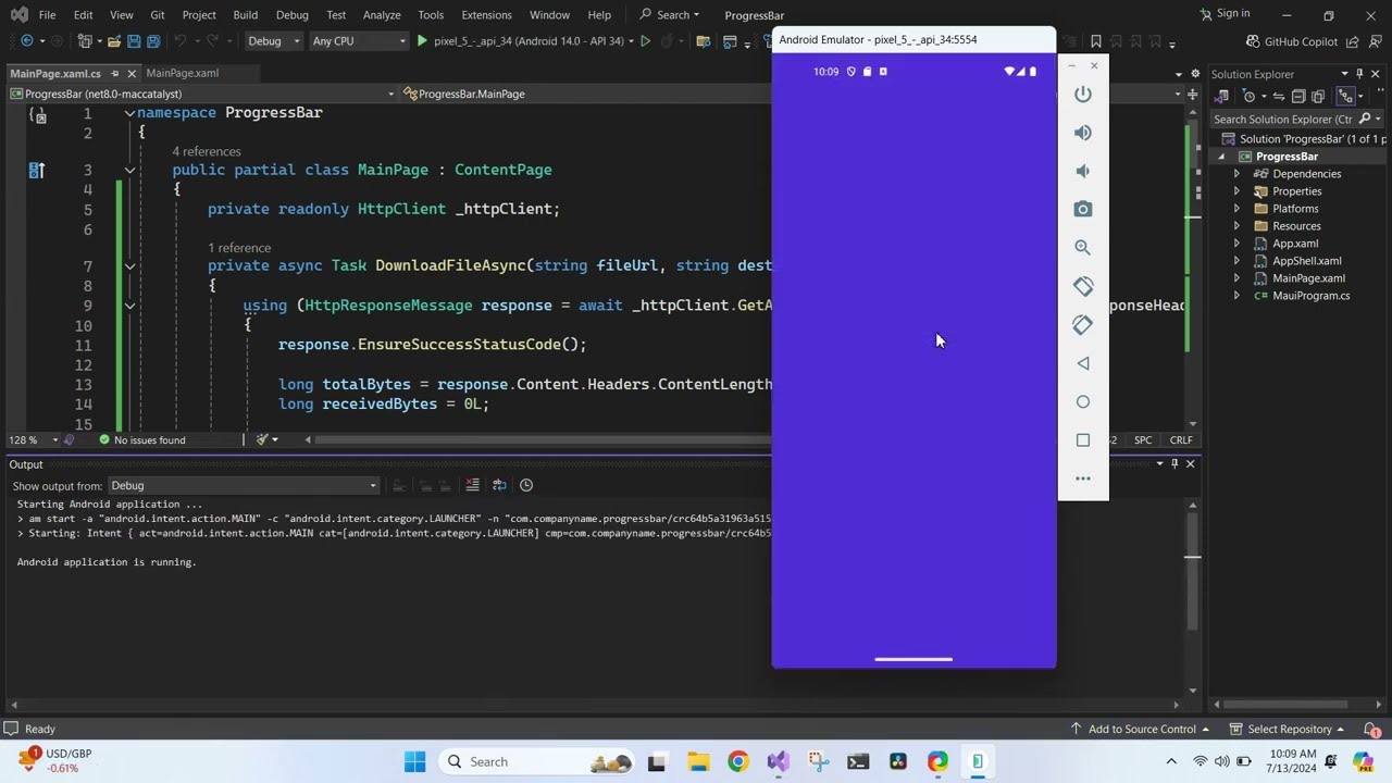 Creating a Download Progress Bar in .NET MAUI