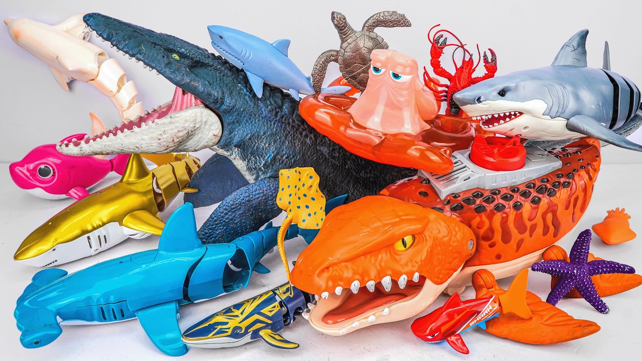 [🐋toy asmr🐋] ZURU Robo Mosasaurus & Sea Dinosaurs & Shark & Dino Battle Toys ASMR🌟Review Toys