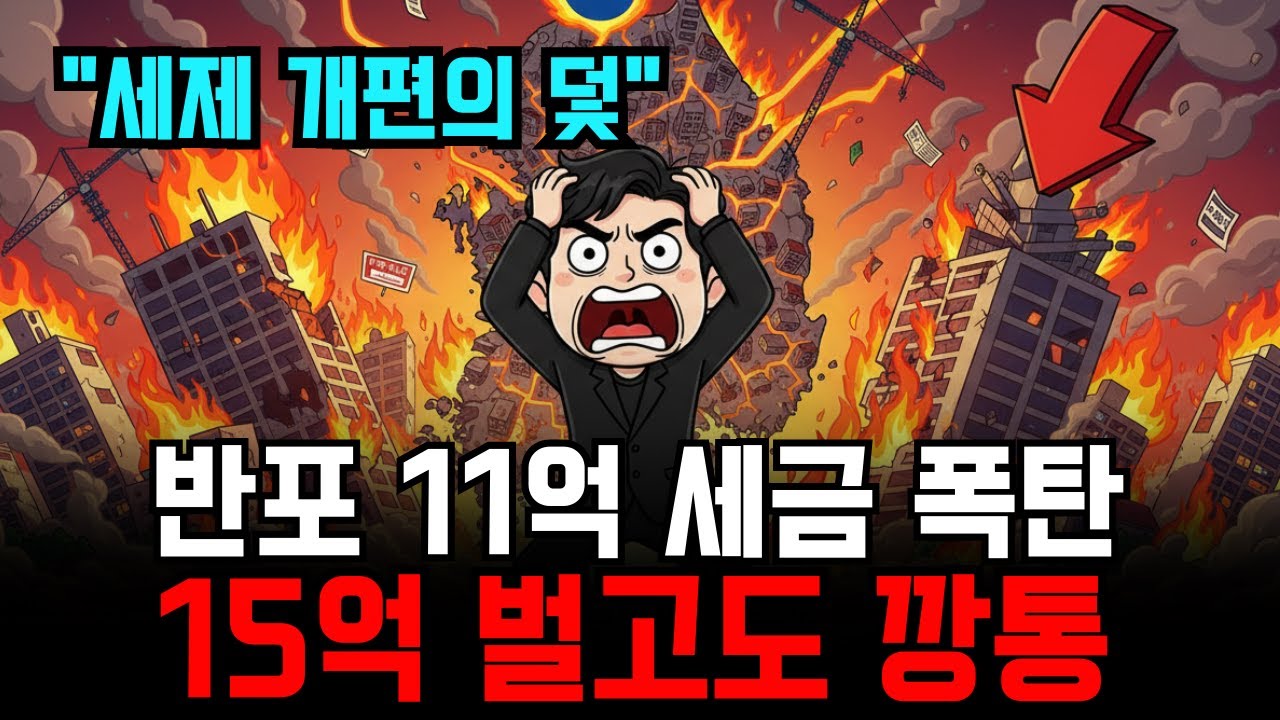 15억 수익 11억 세금. 세제 개편의 실체. 양도세 82.5퍼센트가 적용된 다주택자의 처참한 실질 수익률