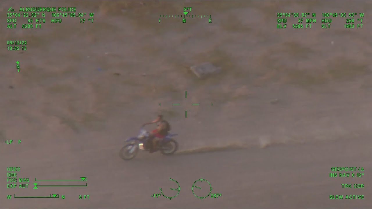 VIDEO: Albuquerque air unit follows man with multiple warrants during dirt bike chase