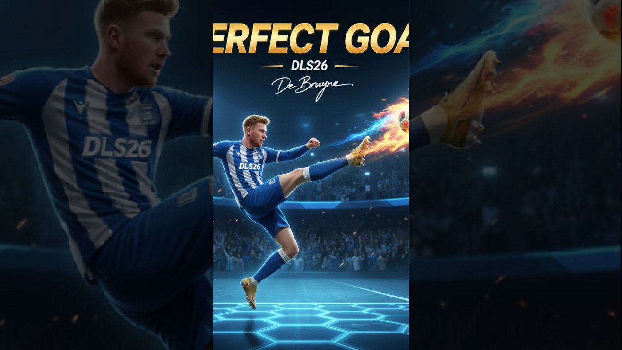 DLS26: The ABSOLUTE PERFECT Goal by De Bruyne! #dls26 #football #shorts  🚀
