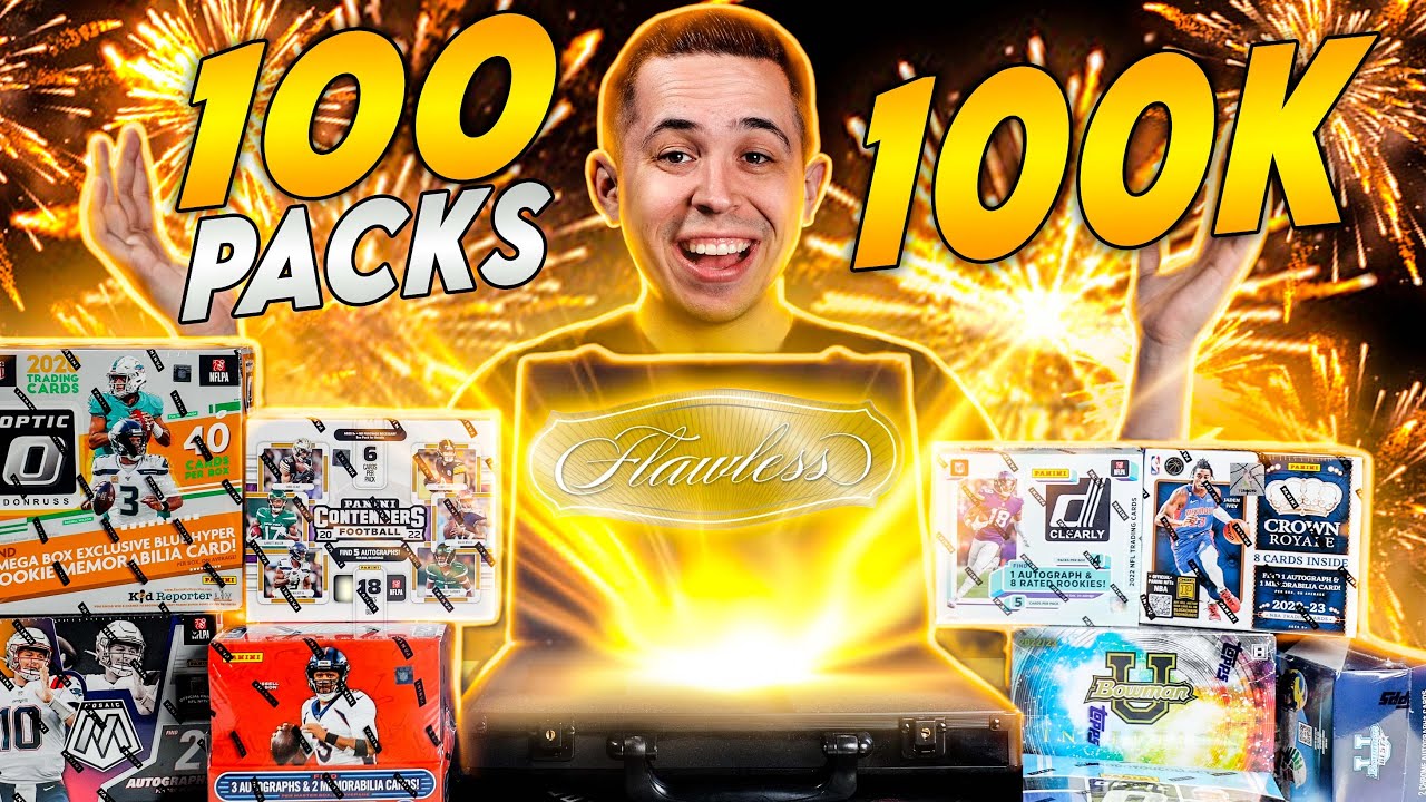 OPENING 100 PACKS TO CELEBRATE 100K SUBSCRIBERS! $5000+ IN PACKS! 🤯