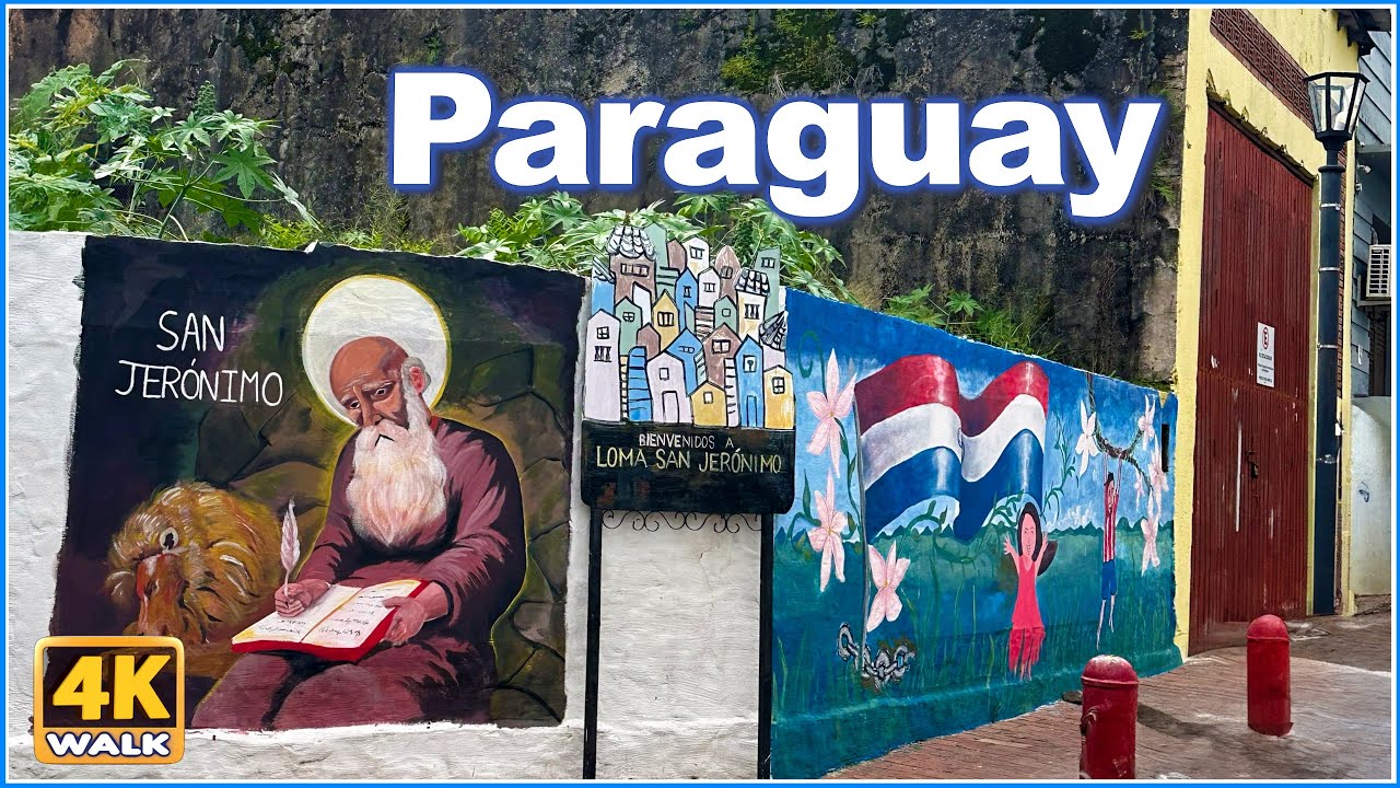 Walking Tour in Barrio Loma San Jerónimo, Asunción, Paraguay | 4K Walk Travel Vlog