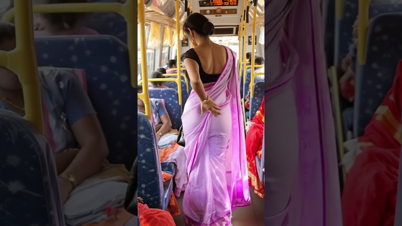 Millionaires Travel in Local Bus 🤯 #bus #sadi #traditional #purse #aunty #viralshort