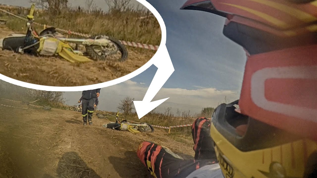 PITBIKE YCF 150 -Mój upadek podczas zawodów w Biskupicach Radłowskich!