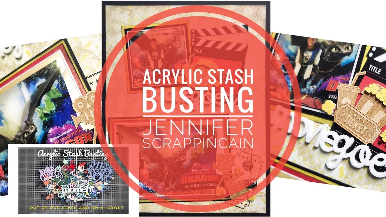 Acrylic Stash Busting | Moviegoer | Basic Grey Stash 
